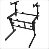 Pro Heavy-Duty Folding-Z Keyboard Stand with 2nd Tier